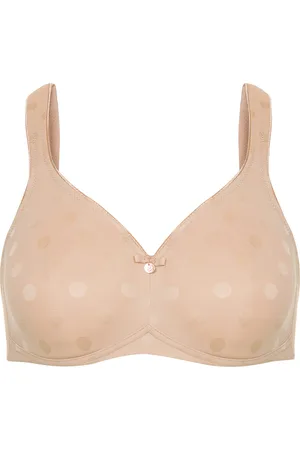 GOLDNER Jacquardbeha zonder beugel met comfortabele schouderbandjes - skin - Gr. 95 F van