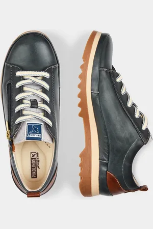 GOLDNER Veterschoenen met comfortabele ritssluiting - marine - Gr. 36 van