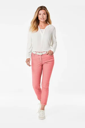 GOLDNER 7/8-jeans Bella van superstretch voor veel bewegingsvrijheid - rosé - Gr. 205 van
