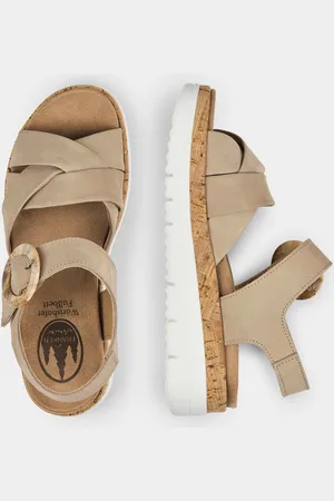 GOLDNER Sandalen met verwisselbaar voetbed - taupe - Gr. 36 van