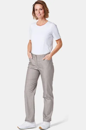 GOLDNER Chique jeans, classic model - taupe - Gr. 195 van