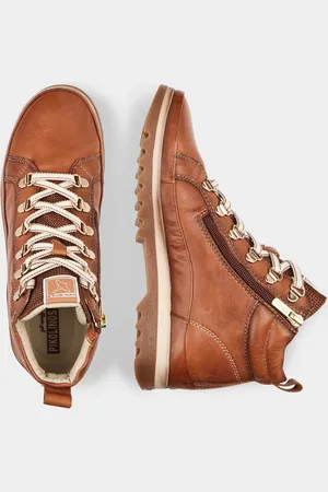 GOLDNER Laarzen met veters en ritssluiting - cognac - Gr. 37 van