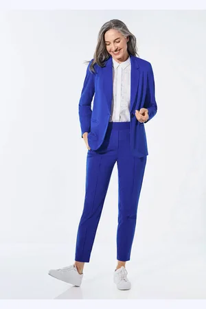 GOLDNER Lichte jersey blazer met uitstekende bewegingsvrijheid - koningsblauw - Gr. 19 van