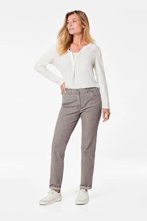 GOLDNER Jeans LOUISA - beige - Gr. 215 van