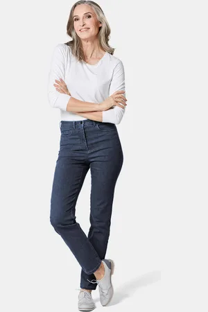 GOLDNER Comfortabele highstretch-jeans - marine - Gr. 265 van