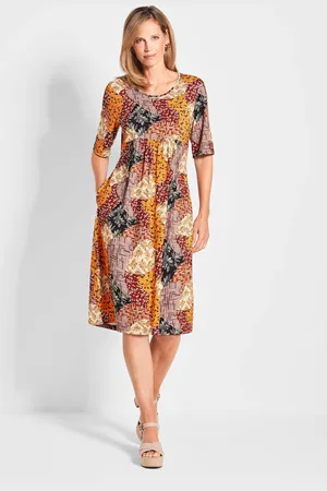GOLDNER Jersey jurk - / gedess. - Gr. 22 van