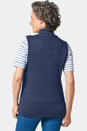 GOLDNER Sportief tricot vestje - marine - Gr. 19 van