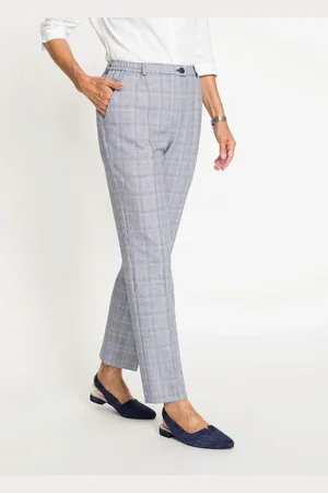 GOLDNER Geruite broek Klassik - marine / geruit - Gr. 205 van