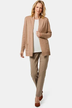 GOLDNER Tricot jasje van merinowol - beige - Gr. 20 van