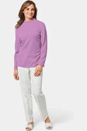 GOLDNER Heerlijk zachte kasjmier pullover met kraag - sering - Gr. 21 van