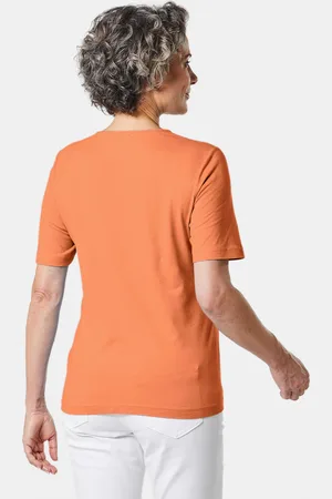 GOLDNER Basic shirt van puur katoen - oranje - Gr. 25 van
