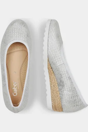 GOLDNER Ballerinas - / zilverkleurig - Gr. 40 van