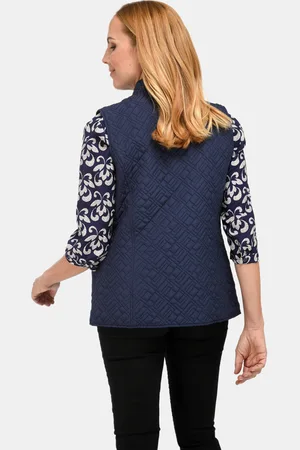 GOLDNER Licht gewatteerd vest - marine - Gr. 19 van