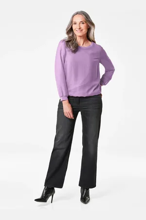 GOLDNER Blouse van luchtig chiffon - sering - Gr. 21 van