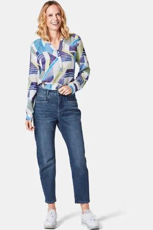 GOLDNER Comfort fit jeans - marine - Gr. 22 van