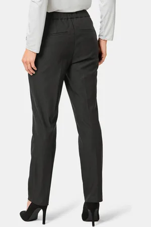 GOLDNER Broek met elastische tailleband en sierelement - - Gr. 275 van