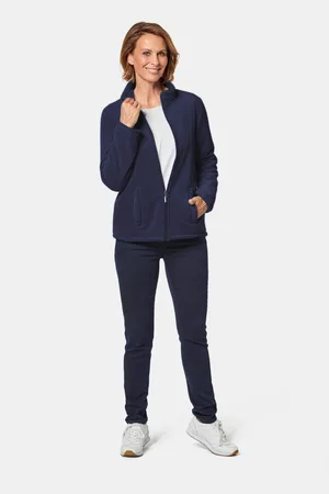 GOLDNER Behaaglijk zacht fleece jasje - marine - Gr. 22 van