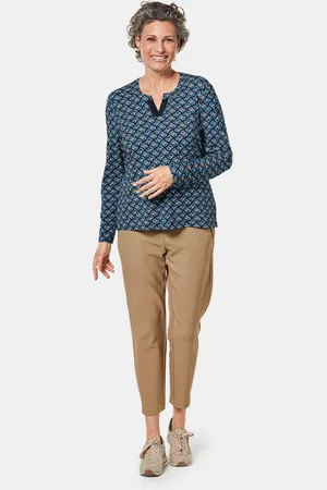 GOLDNER Gedess. jersey blouse - / gedess. - Gr. 23 van