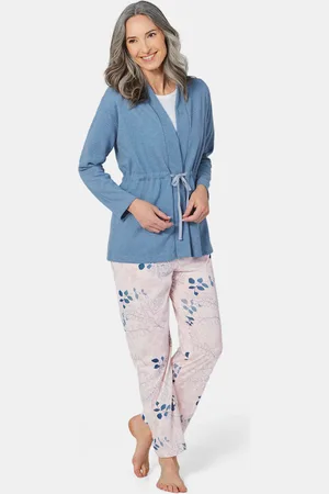 GOLDNER Licht fleece jasje met strikceintuur - lichtblauw - Gr. 19 van