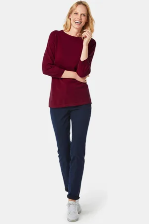 GOLDNER Polopullover - bordeaux - Gr. 38 van