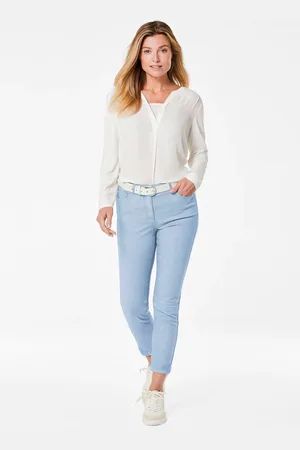 GOLDNER 7/8-jeans Bella van superstretch voor veel bewegingsvrijheid - lichtblauw - Gr. 215 van