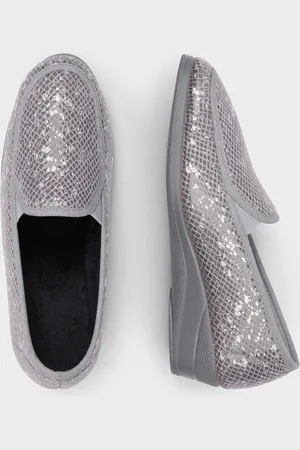GOLDNER Pantoffels - / metallic - Gr. 36 van