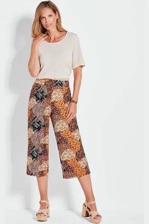 GOLDNER Culotte VERA - braun / gedess. - Gr. 19 van