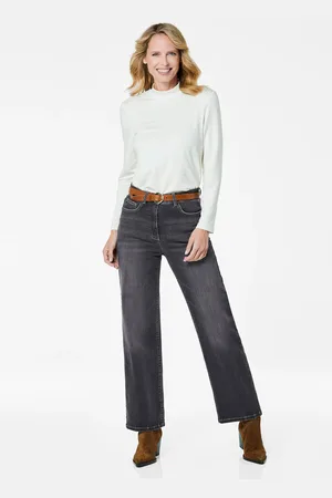 GOLDNER Denim jeans met wijde pijpen - - Gr. 52 van