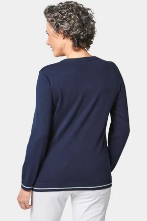 GOLDNER Pullover - marine / wit - Gr. 24 van