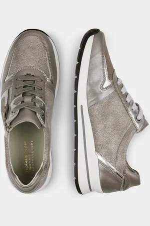 GOLDNER Sneakers met verwisselbaar voetbed - taupe - Gr. 41 van