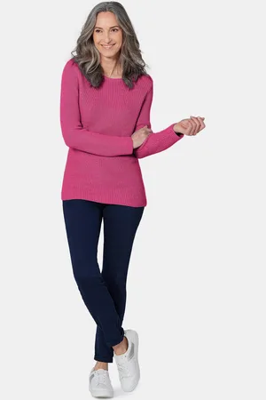 GOLDNER Flatteuze pullover van puur katoen - - Gr. 20 van