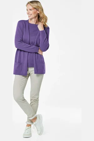 GOLDNER Heerlijk zacht tricot jasje van kasjmier - - Gr. 19 van
