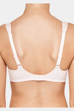 GOLDNER Jacquardbeha zonder beugel met comfortabele schouderbandjes - rosé - Gr. 90 F van