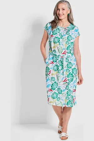 GOLDNER Jurk met print - / gedess. - Gr. 19 van