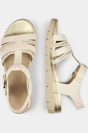 GOLDNER Sandalen met sleehak - beige - Gr. 36 van