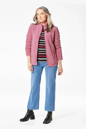GOLDNER Behaaglijk zacht fleece jasje - oudroze - Gr. 25 van