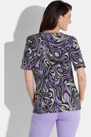 GOLDNER Shirt - / zwart / grijs / gedess. - Gr. 19 van