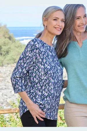 GOLDNER Shirt met print - / gedess. - Gr. 19 van