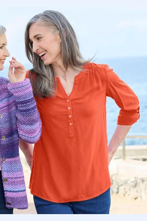 GOLDNER Blouse - terracotta - Gr. 19 van