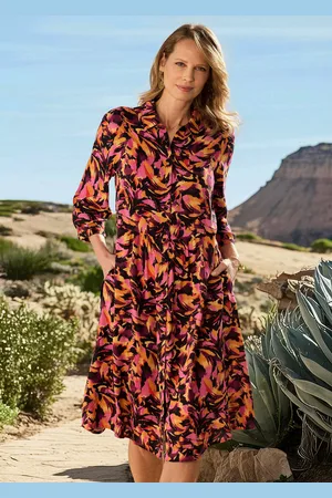 GOLDNER Jurk met print - / gedess. - Gr. 19 van