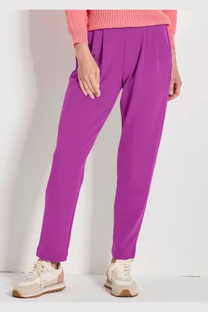 GOLDNER Kreukarme broek SARA van verzorgd en elastisch materiaal - bessen - Gr. 19 van
