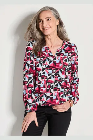 GOLDNER Shirt met print - / gedess. - Gr. 19 van