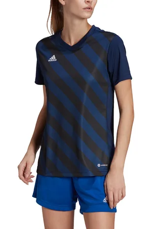 adidas Entrada 22 GFX Jersey Women - Gestreept Voetbalshirt