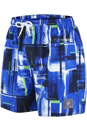 Speedo Silbeach Print Check Leisure 16 - Paarse Zwembroek