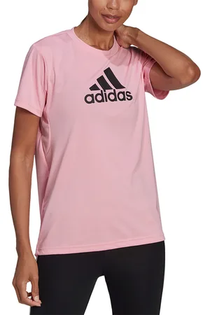 adidas Big Logo D2M Tee - Dames Sportshirt
