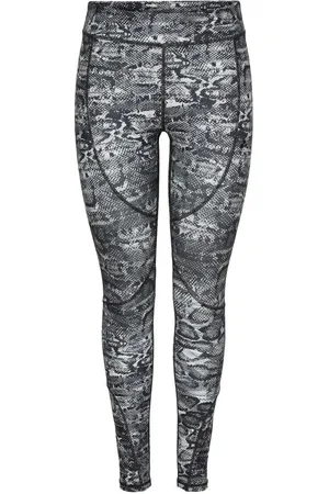 ONLY Majvi AOP Training Tights - Sportlegging met Slangenprint