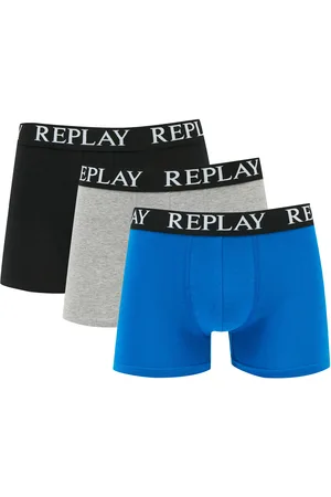 Replay Boxer Basic Cuff Logo 3 Pack - Boxershorts Heren