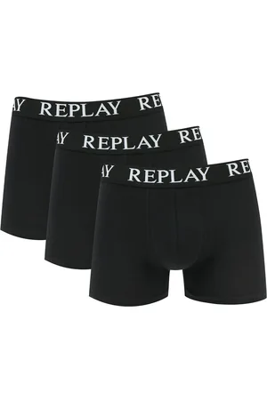 Replay Boxer Basic Cuff Logo 3 Pack - Ondergoed Heren