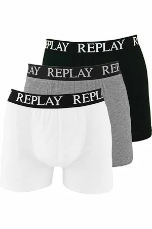 Replay Boxer Basic Cuff Logo 3 Pack - Heren Boxershorts