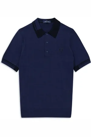 Fred Perry Abstract Tipped Knitted Shirt - Gebreid Shirt